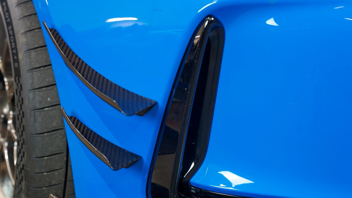 Honda FL5 Civic Type R Carbon Fiber Front Bumper Canards 2023 - Current