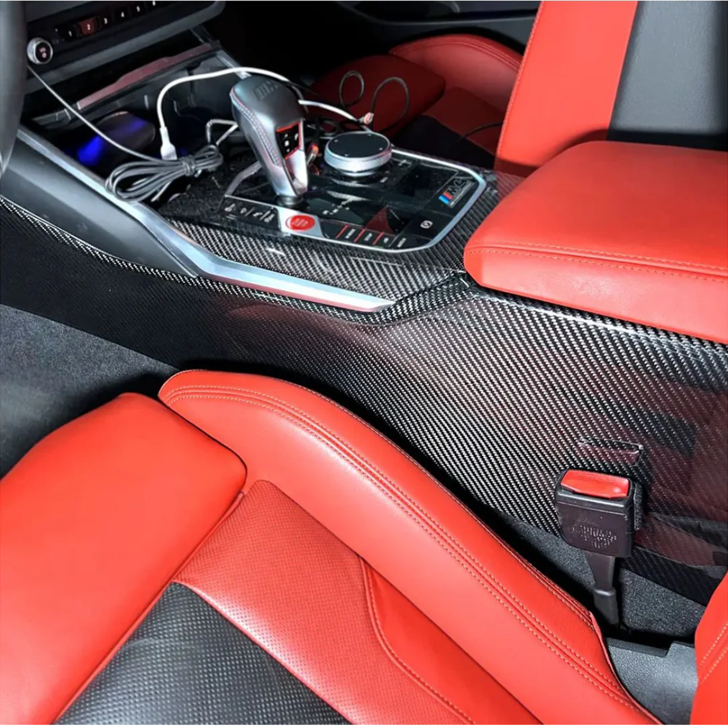 Carbon Fiber Center Console Cover for BMW G80/G82/G87 M2/M3/M4