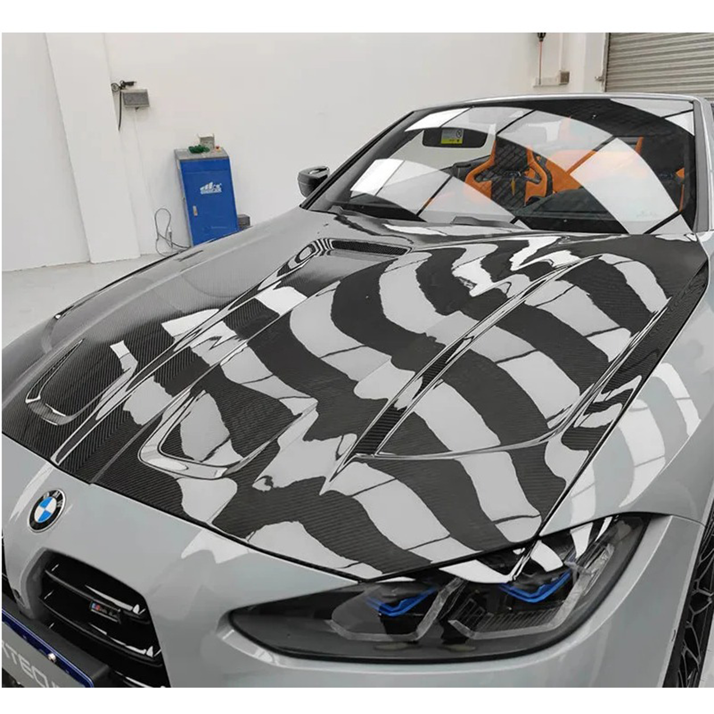 Prepreg Carbon Fiber PT Style Engine Hood for BMW G80 M3/G82 M4