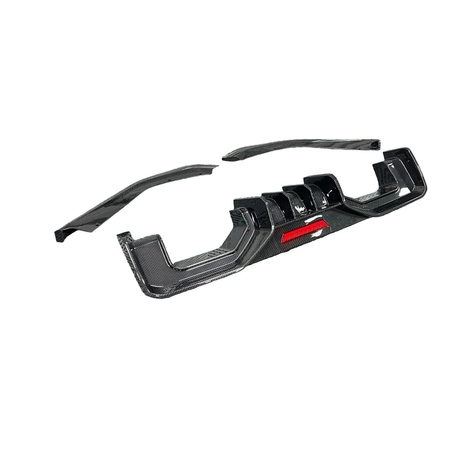 Carbon Fiber AD Style Rear Diffuser w/ LED Light for BMW G80 M3/G82 M4