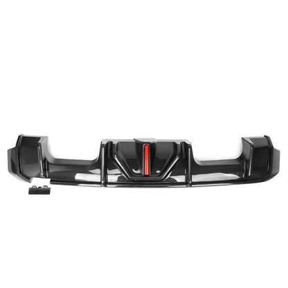 V2 Carbon Fiber Rear Diffuser w/ LED Light for BMW G80 M3/G82 M4