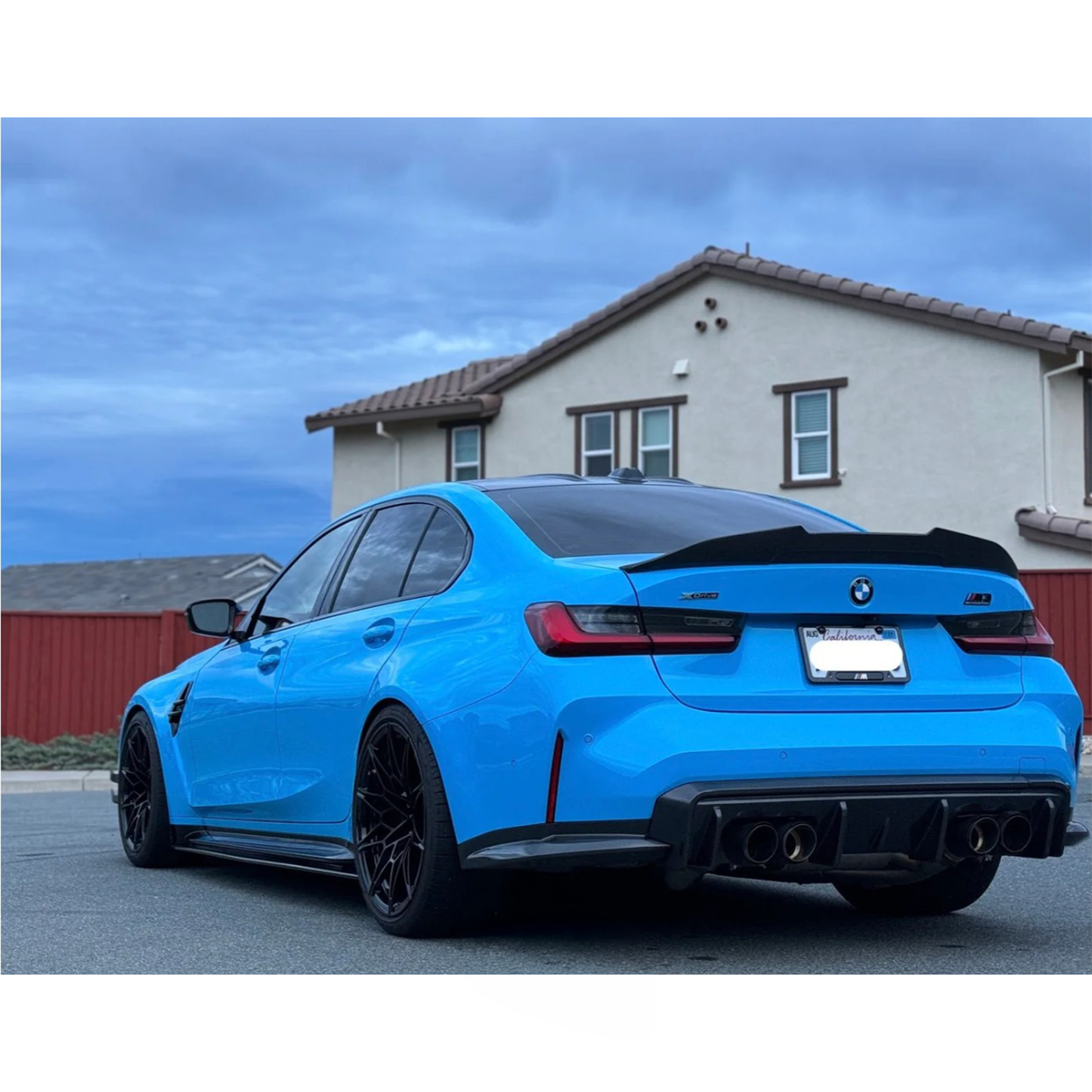 Carbon Fiber Rear Diffuser Corner Extensions for BMW G80 M3/G82 M4