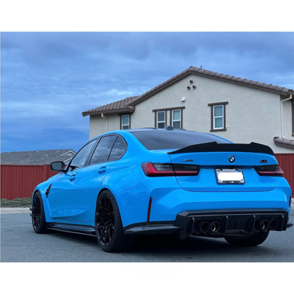 Carbon Fiber Rear Diffuser Corner Extensions for BMW G80 M3/G82 M4
