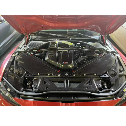 Dry Carbon Fiber Full Engine Bay Cover Kit for BMW G80 M3/G82 M4
