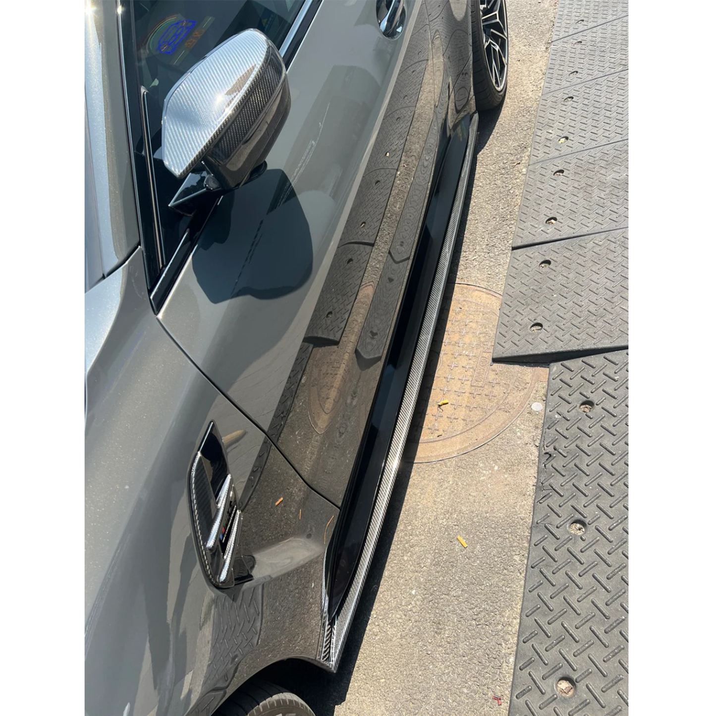 Carbon Fiber Side Skirts Extension for BMW G80 M3/G82 M4