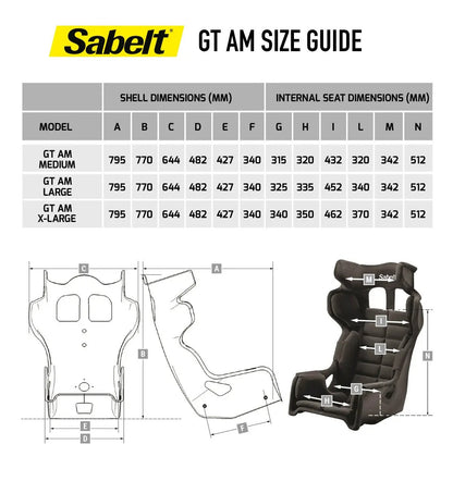 Sabelt GT-AM Racing Seat | FIA 8855-2021