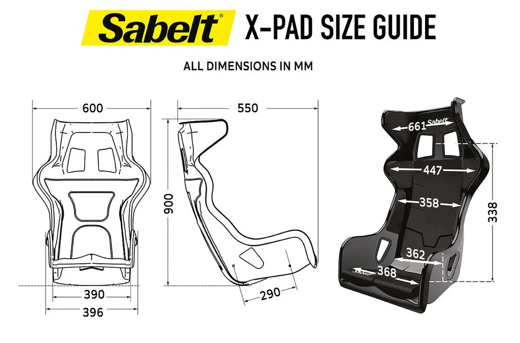 Sabelt X-Pad Rallycross Racing Seat | Waterproof