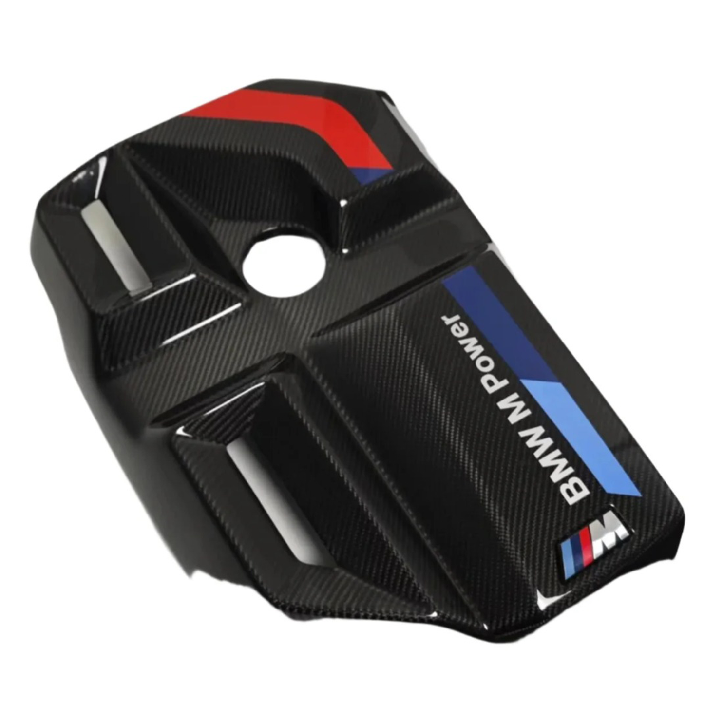 Carbon Fiber Engine Cover w/ M Stripe for BMW G80/G82/G87