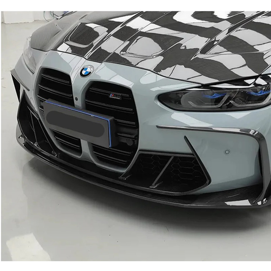Prepreg Carbon Fiber PT Style Front Bumper Trim for BMW G80 M3/G82 M4