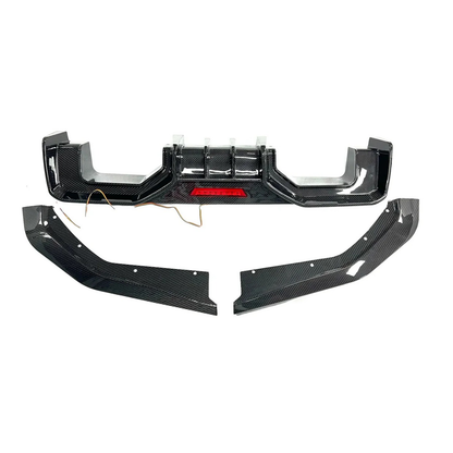 Carbon Fiber AD Style Rear Diffuser w/ LED Light for BMW G80 M3/G82 M4
