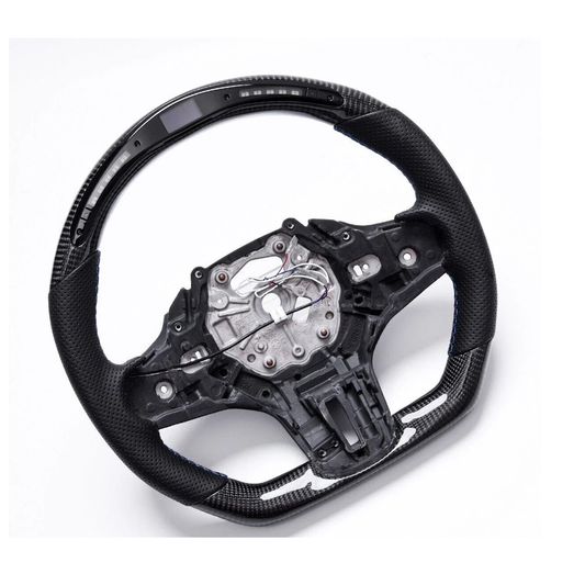 Carbon Fiber Steering Wheel w/ LED Display (Heated) for BMW G20/G80/G82