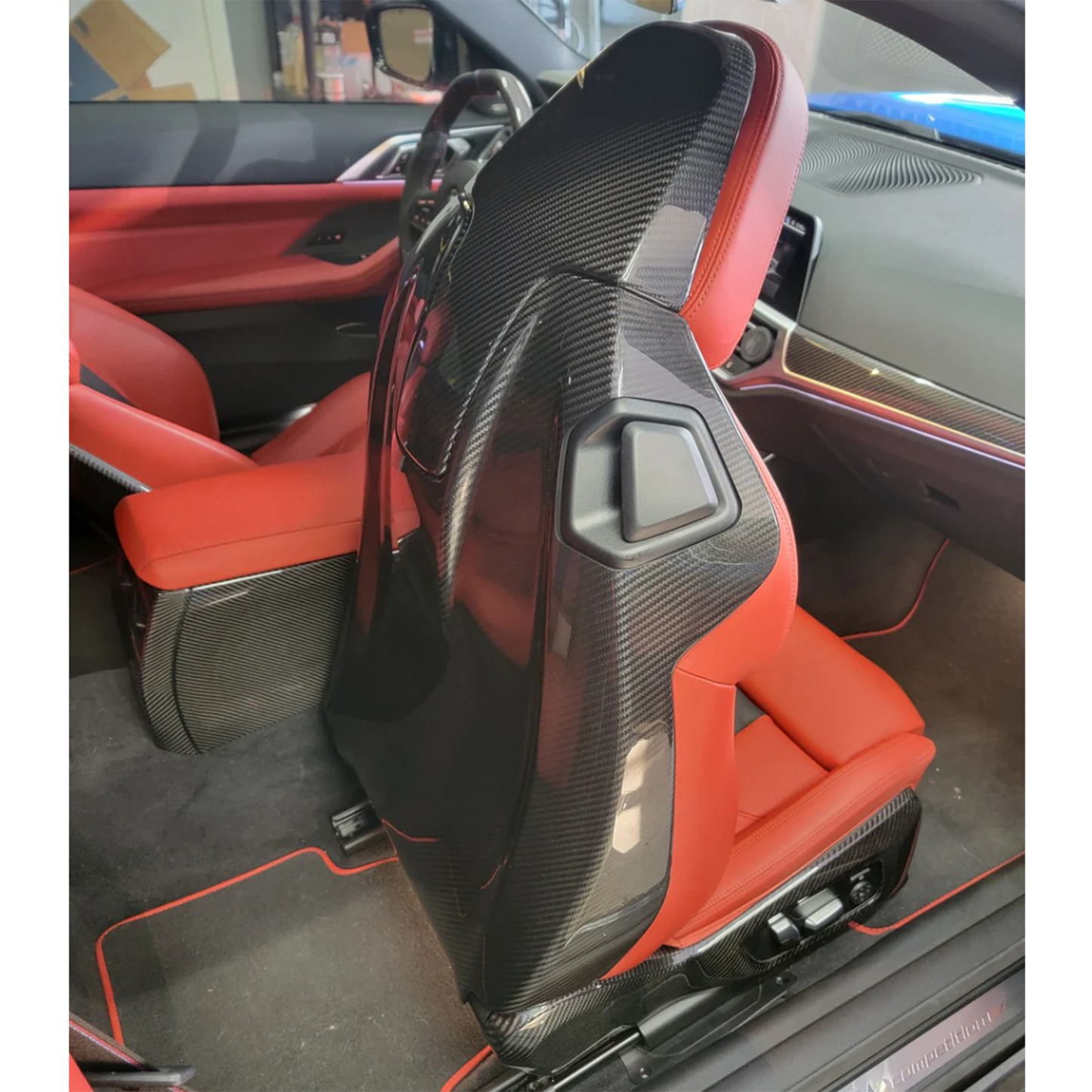 Carbon Fiber Full Seat Back Cover for BMW G80 M3/G82 M4/G87 M2
