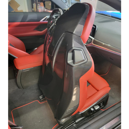 Carbon Fiber Full Seat Back Cover for BMW G80 M3/G82 M4/G87 M2