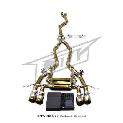 Valved Titanium Catback Exhaust System for BMW M3 G80/M4 G82