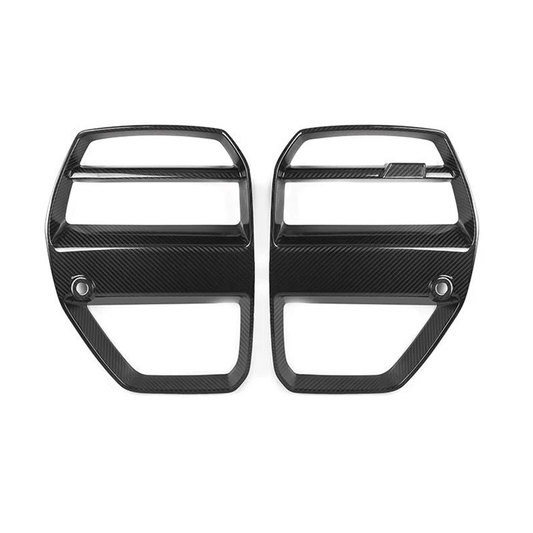 VR Style Carbon Fiber Front Grille Replacement Set for BMW G80 M3/G82 M4
