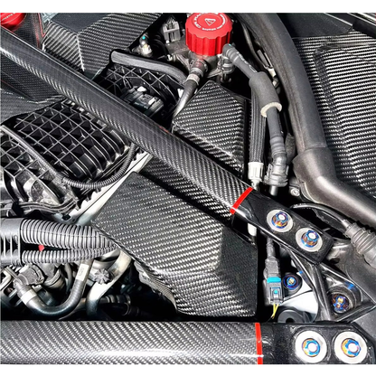 Dry Carbon Fiber Full Engine Bay Cover Kit for BMW G80 M3/G82 M4