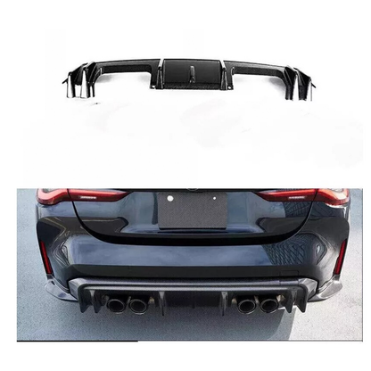 Carbon Fiber Rear Diffuser Corner Extensions for BMW G80 M3/G82 M4