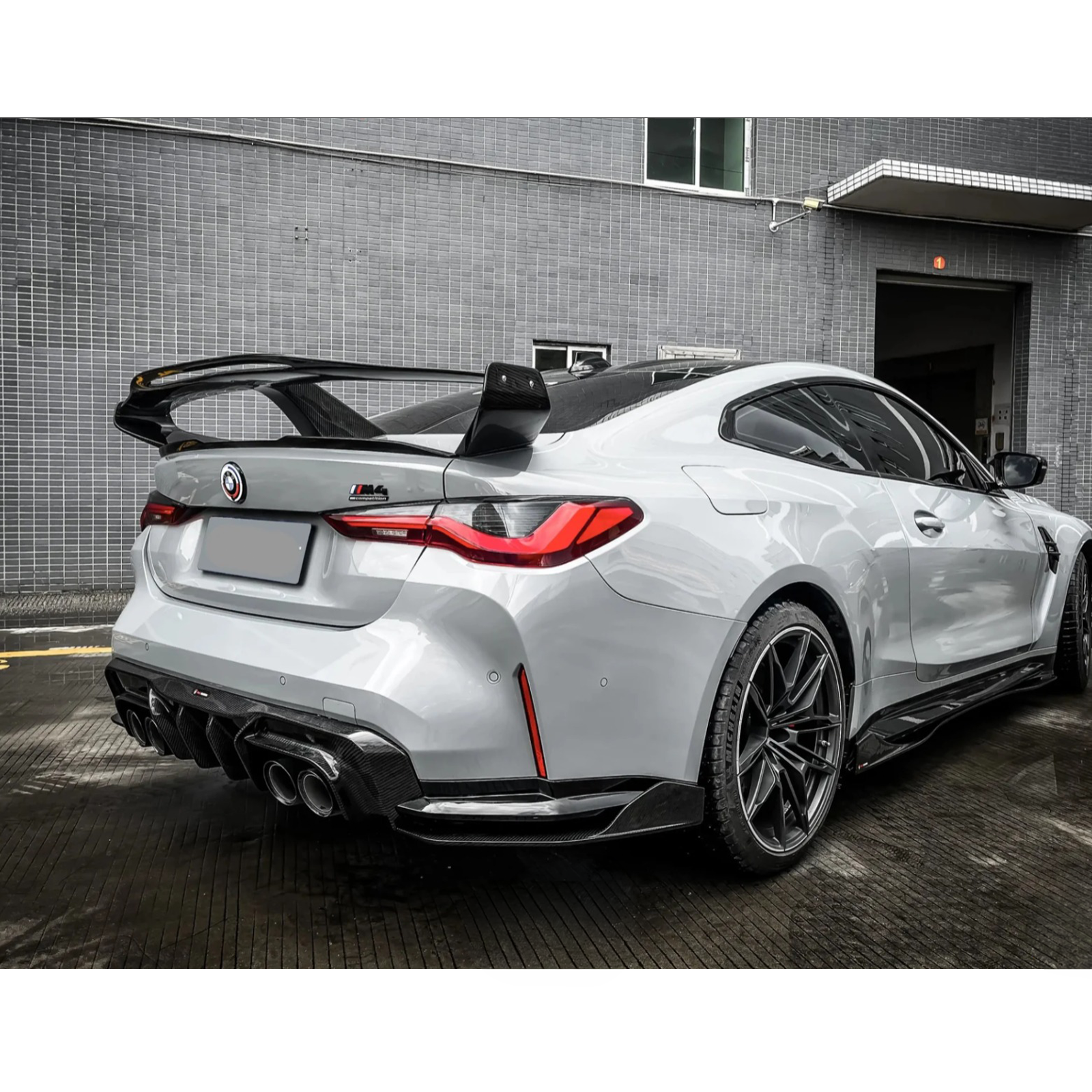 Prepreg Carbon Fiber TK Aggressive Large Rear Trunk Wing for BMW G80 M3/G82 M4