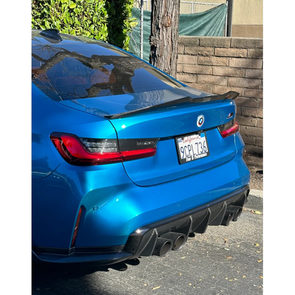 M Performance Style Carbon Fiber Rear Diffuser for BMW G80 M3/G82 M4