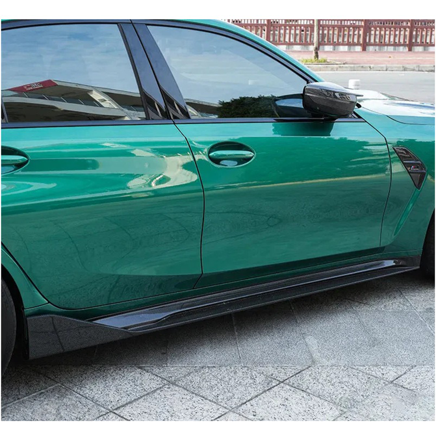 Prepreg Carbon Fiber PT Style Side Skirts for BMW G80 M3/G82 M4