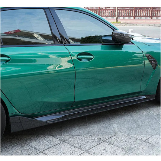 Prepreg Carbon Fiber PT Style Side Skirts for BMW G80 M3/G82 M4