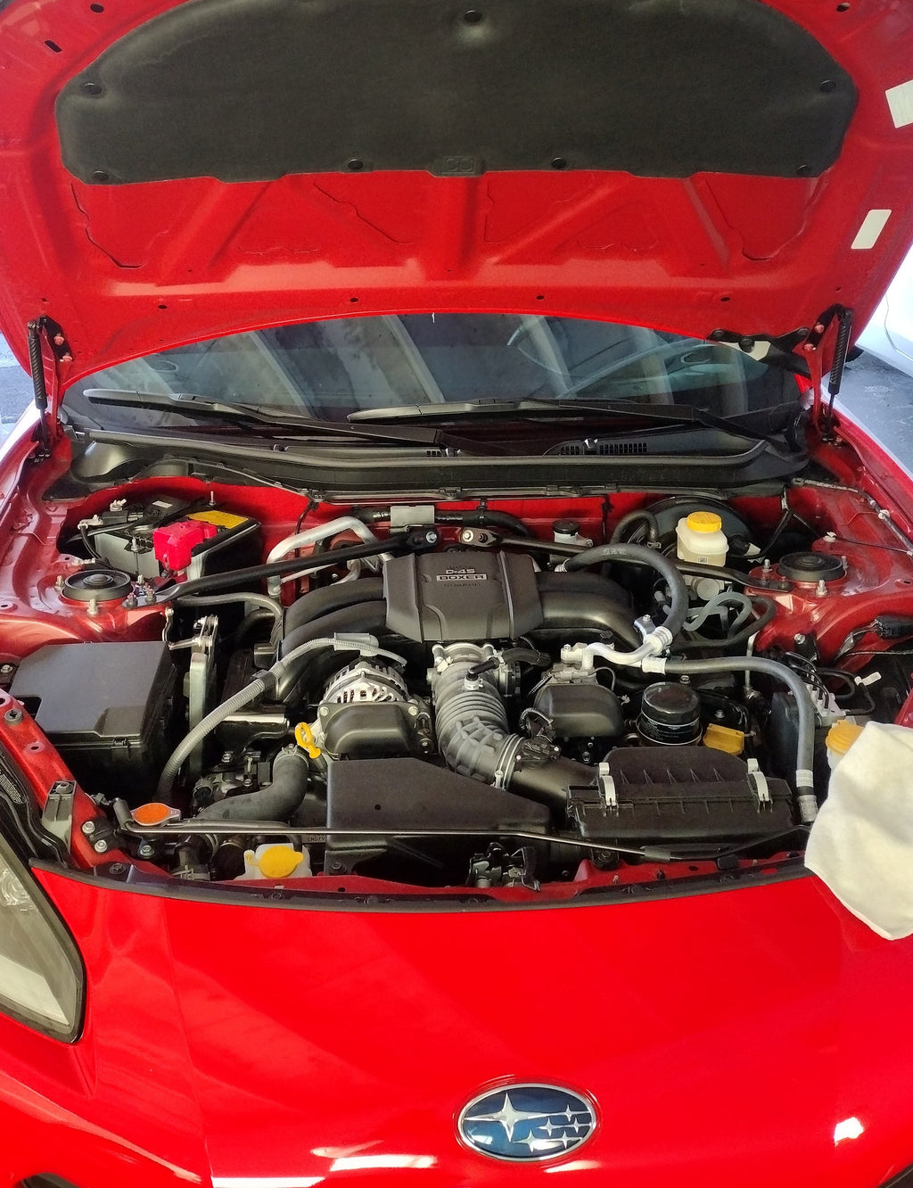 OLM Carbon Fiber Wrapped Hood Struts - 2022+ BRZ/86