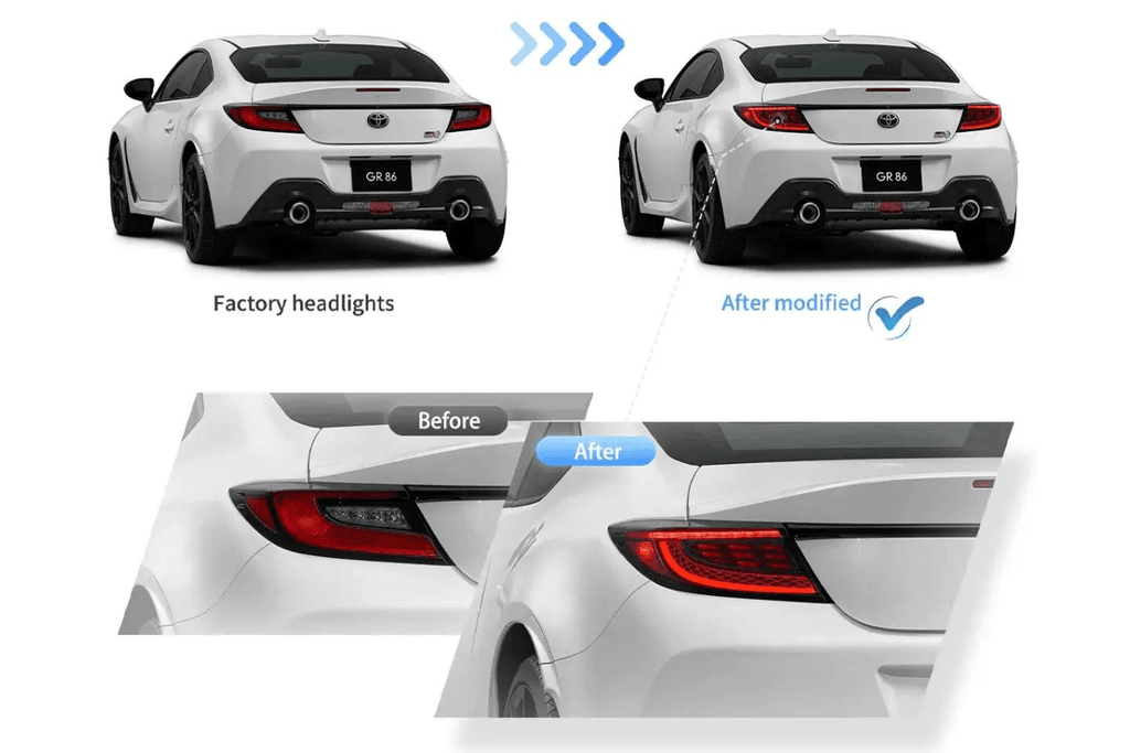 Toyota 86 GR86 Subaru BRZ Full LED Tail Lights Upgrade (2021 and Up)