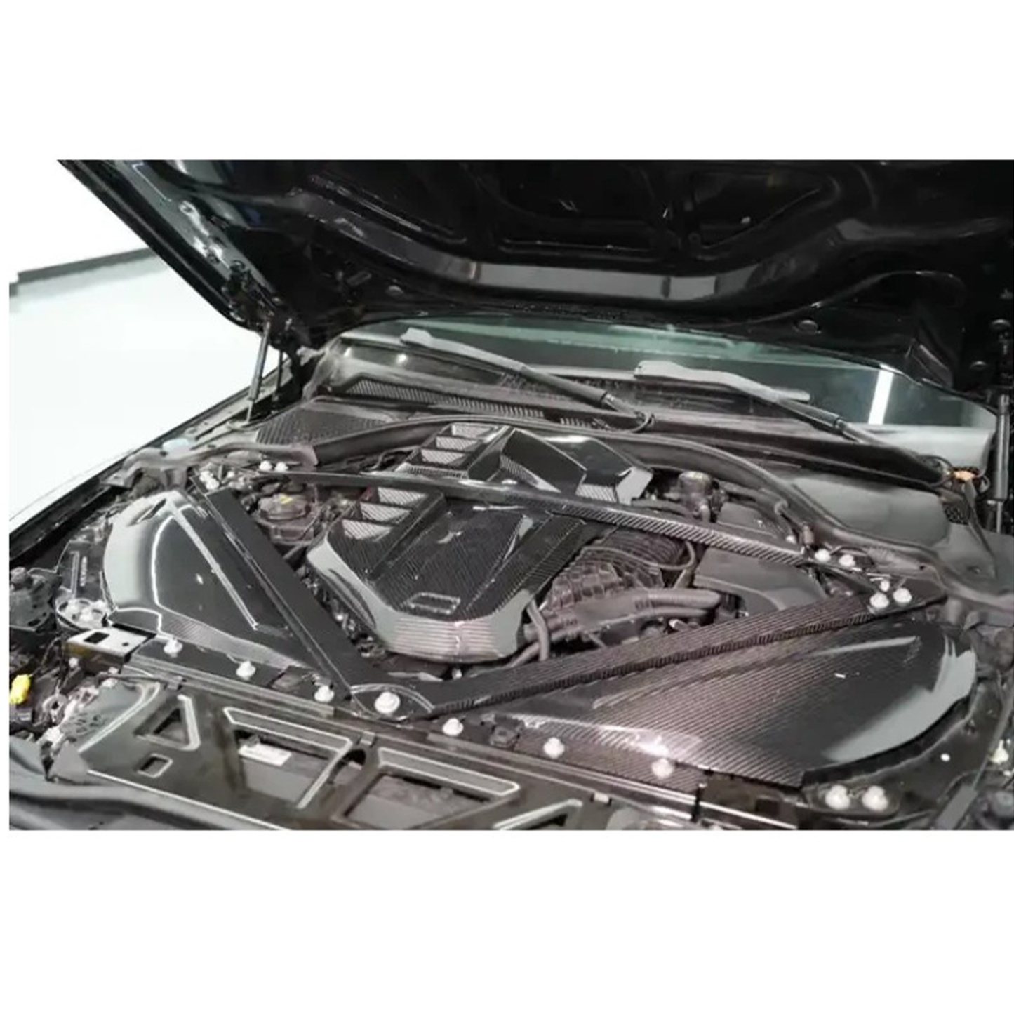 Carbon Fiber Engine Strut Brace Bar for BMW G80 M3/G82 M4