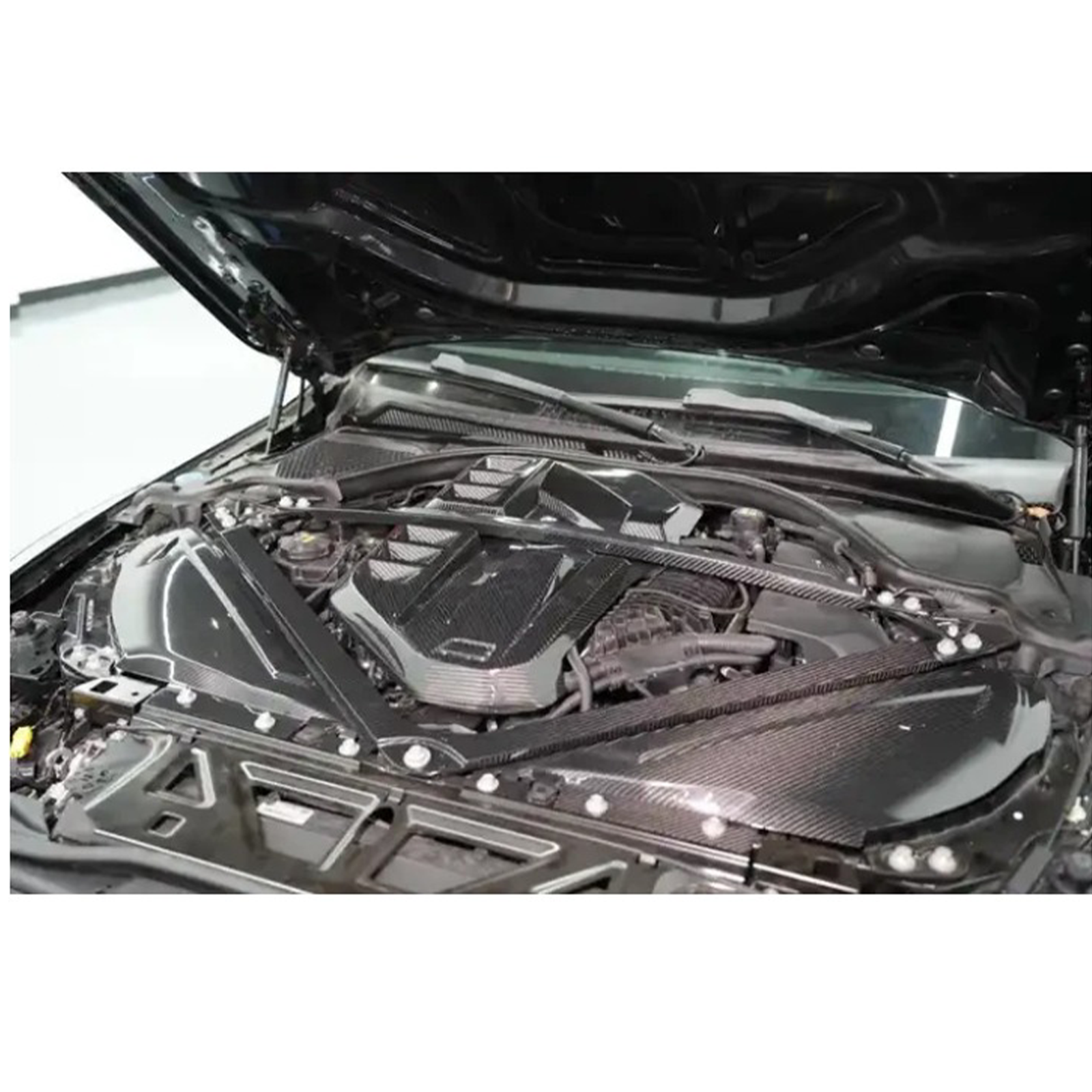 Carbon Fiber Engine Strut Brace Bar for BMW G80 M3/G82 M4