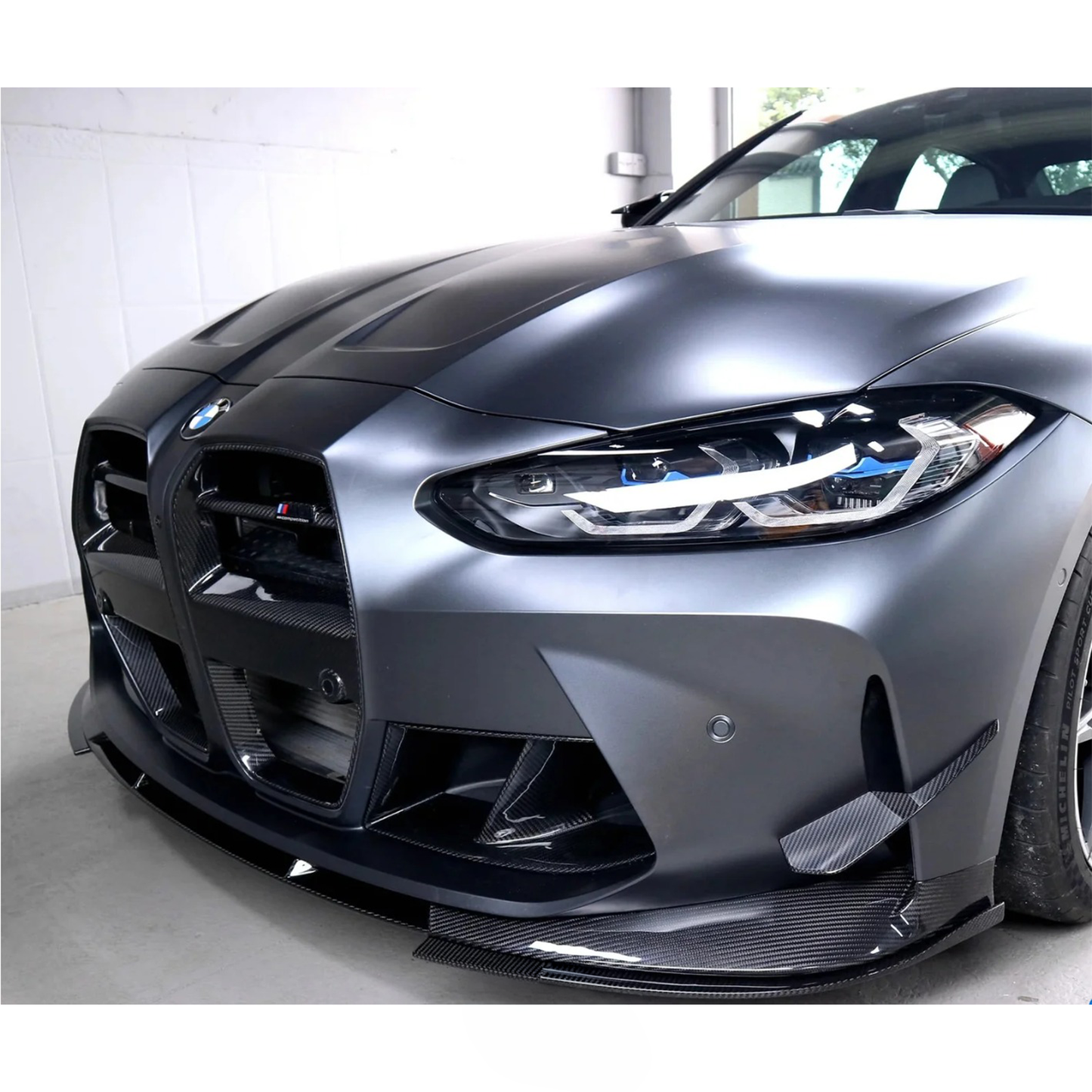 Dry Carbon Fiber Front Lip (OEM Mount) for BMW G80 M3/G82 M4