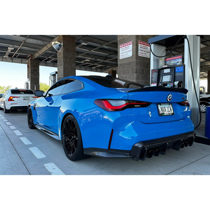Carbon Fiber Rear Diffuser Corner Extensions for BMW G80 M3/G82 M4