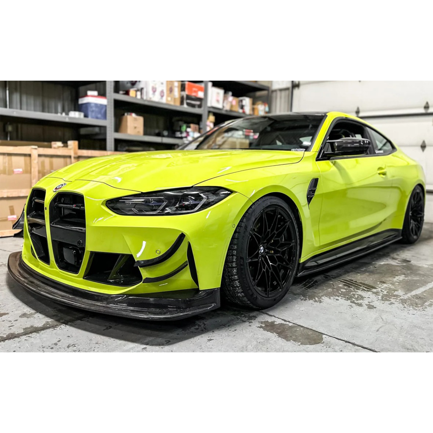 GT4 Carbon Fiber Front Lip for BMW G80 M3/G82 M4