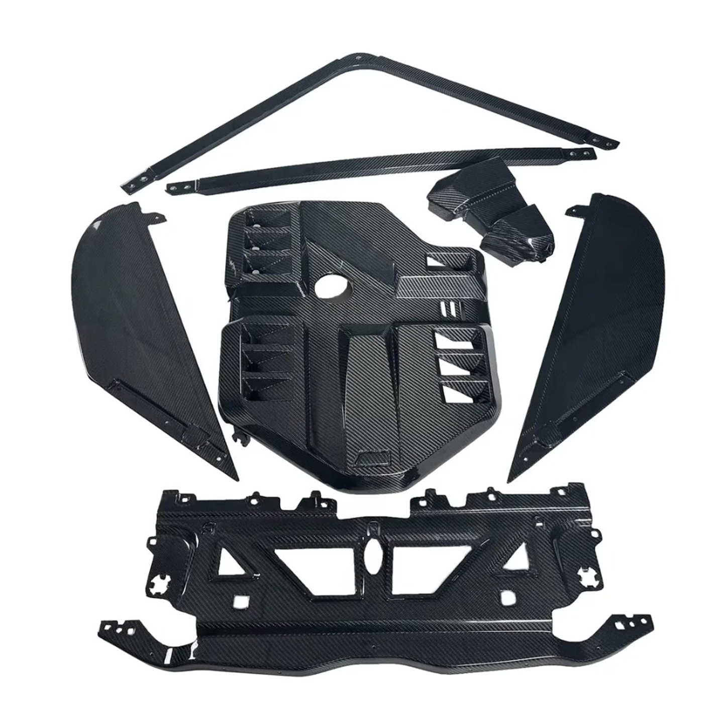 Dry Carbon Fiber Full Engine Bay Cover Kit for BMW G80 M3/G82 M4
