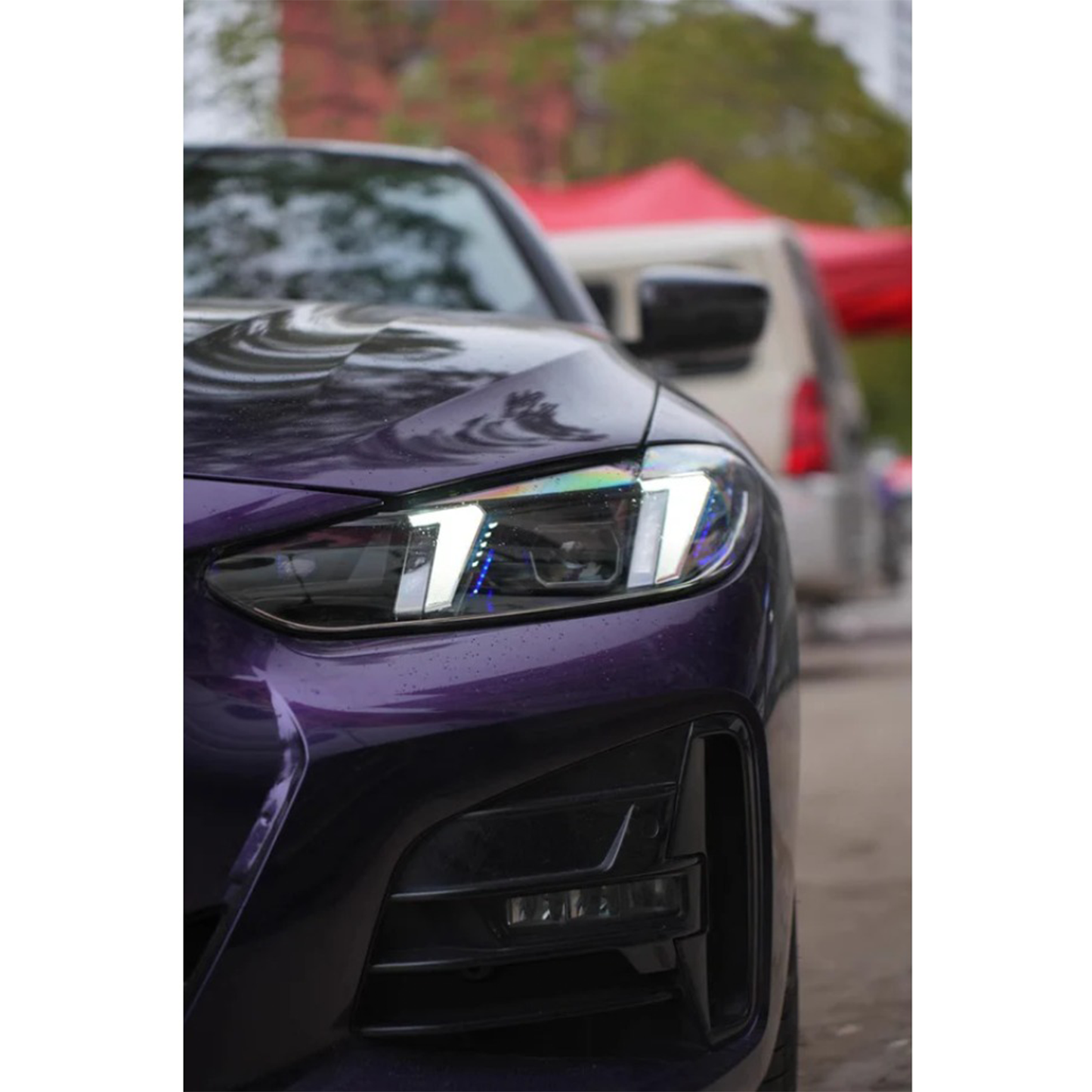 Facelift Snake Eyes Dual Color DRL Headlight V2 Upgrade for BMW G8X G80 M3/G82 M4