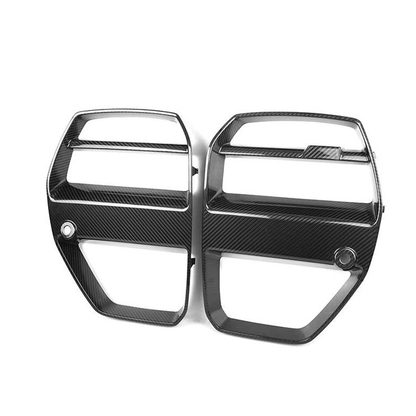 VR Style Carbon Fiber Front Grille Replacement Set for BMW G80 M3/G82 M4