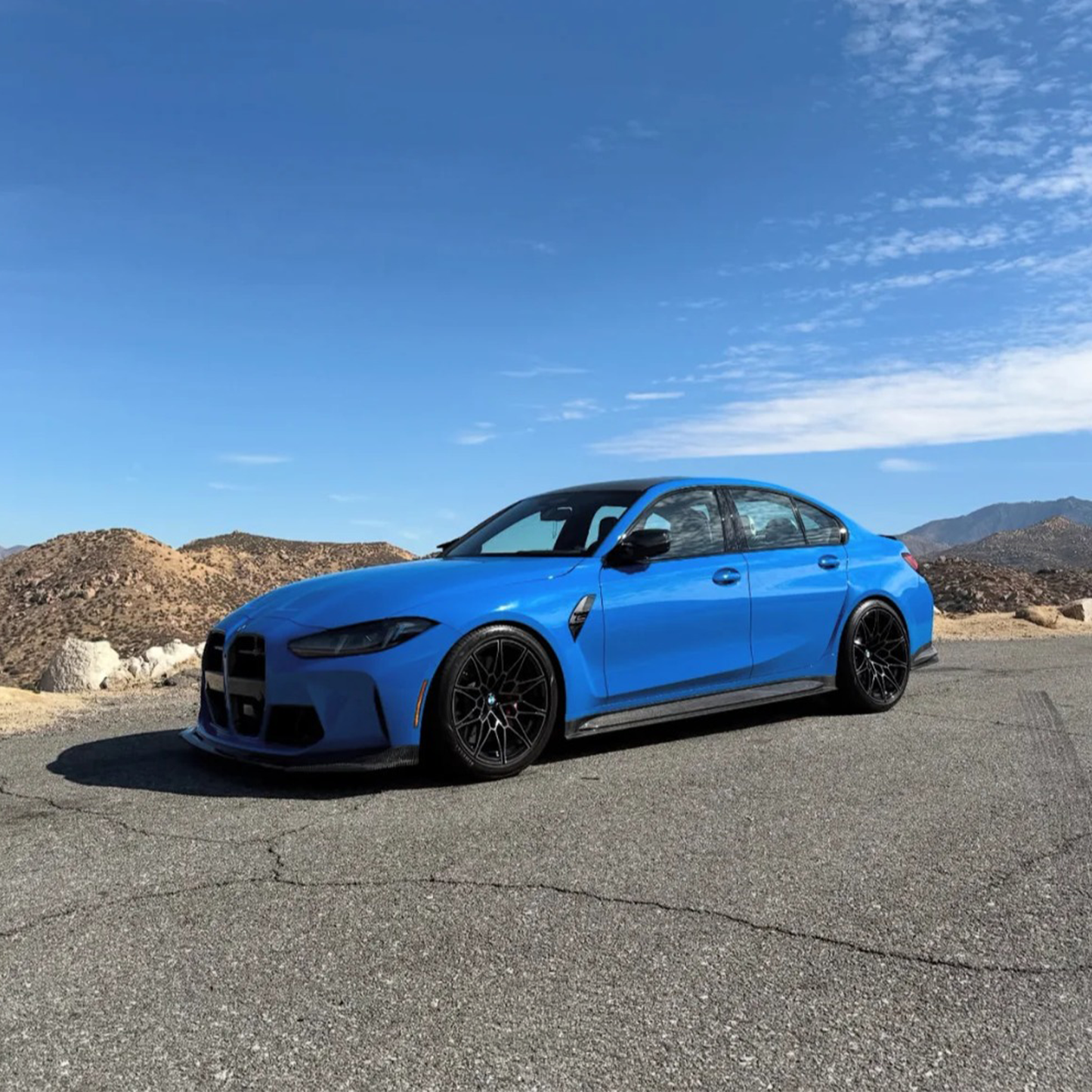 OEM Style Carbon Fiber Side Skirts Lip V2 for BMW G80 M3/G82 M4