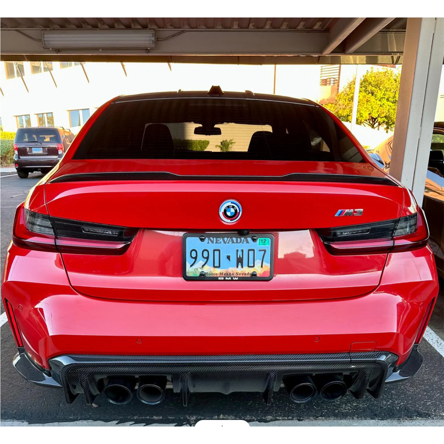 Carbon Fiber Rear Diffuser Corner Extensions for BMW G80 M3/G82 M4