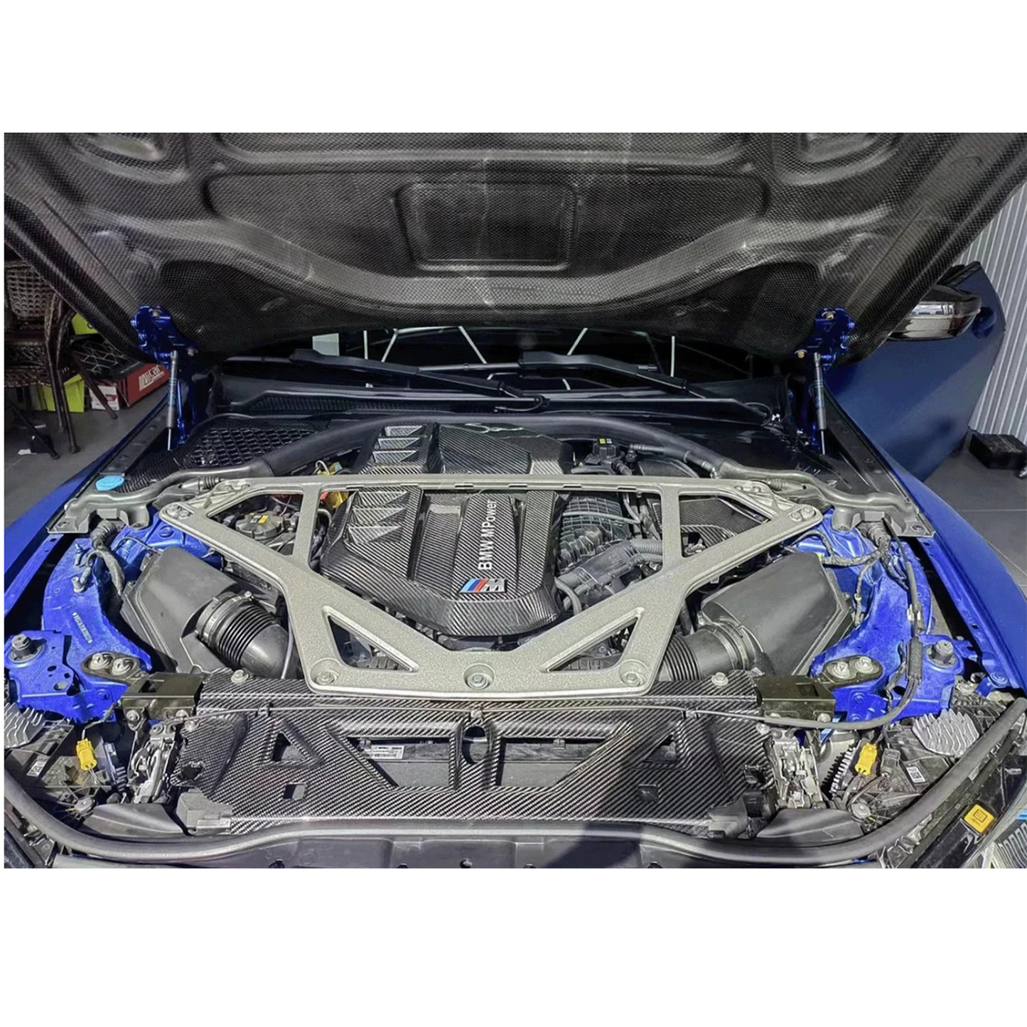 Dry Carbon Fiber Full Engine Bay Cover Kit for BMW G80 M3/G82 M4