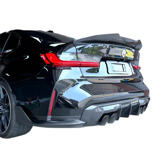Full Dry Carbon Fiber Rear Diffuser Kit for BMW G80 M3/G82 M4