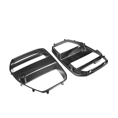 VR Style Carbon Fiber Front Grille Replacement Set for BMW G80 M3/G82 M4