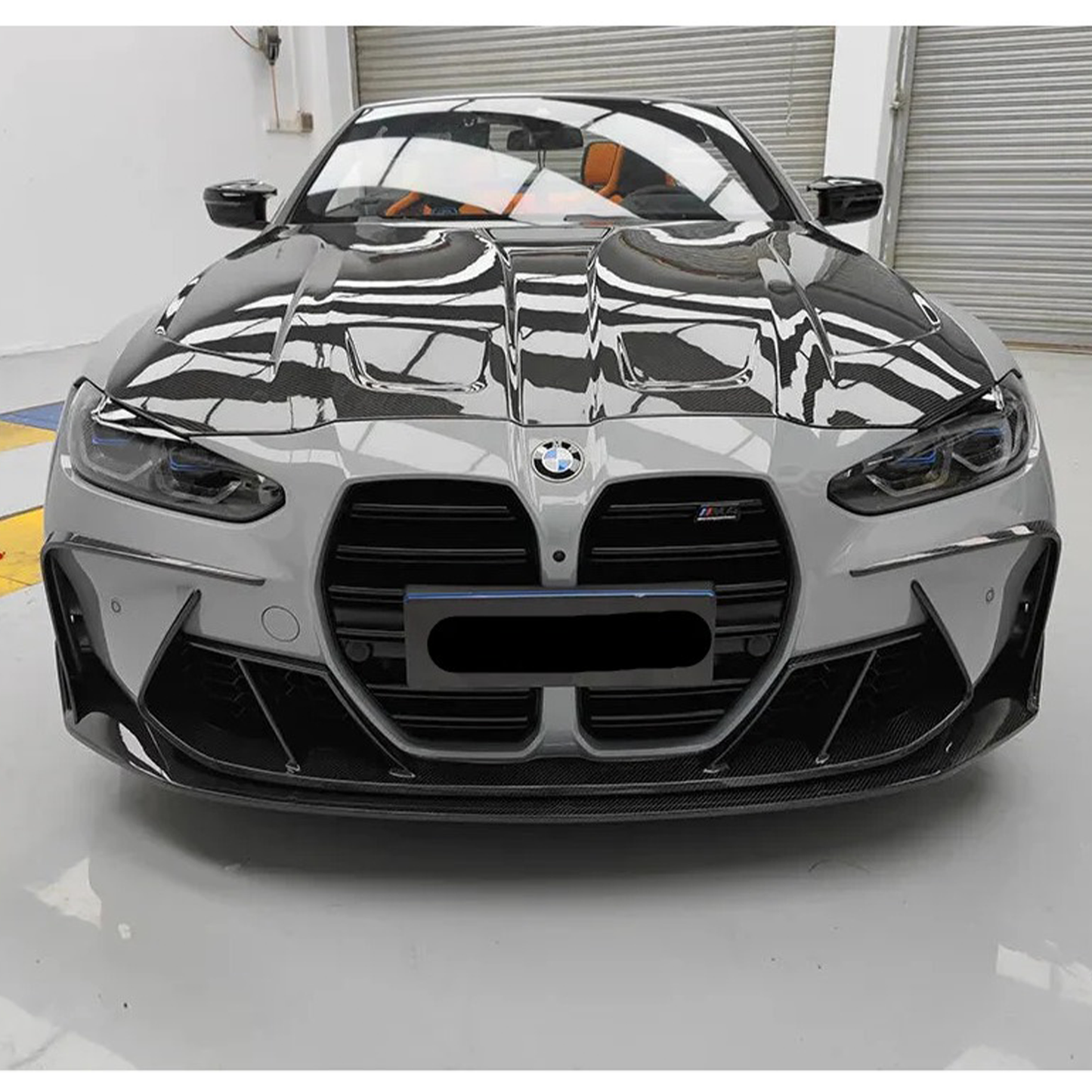Prepreg Carbon Fiber PT Style Front Bumper Trim for BMW G80 M3/G82 M4