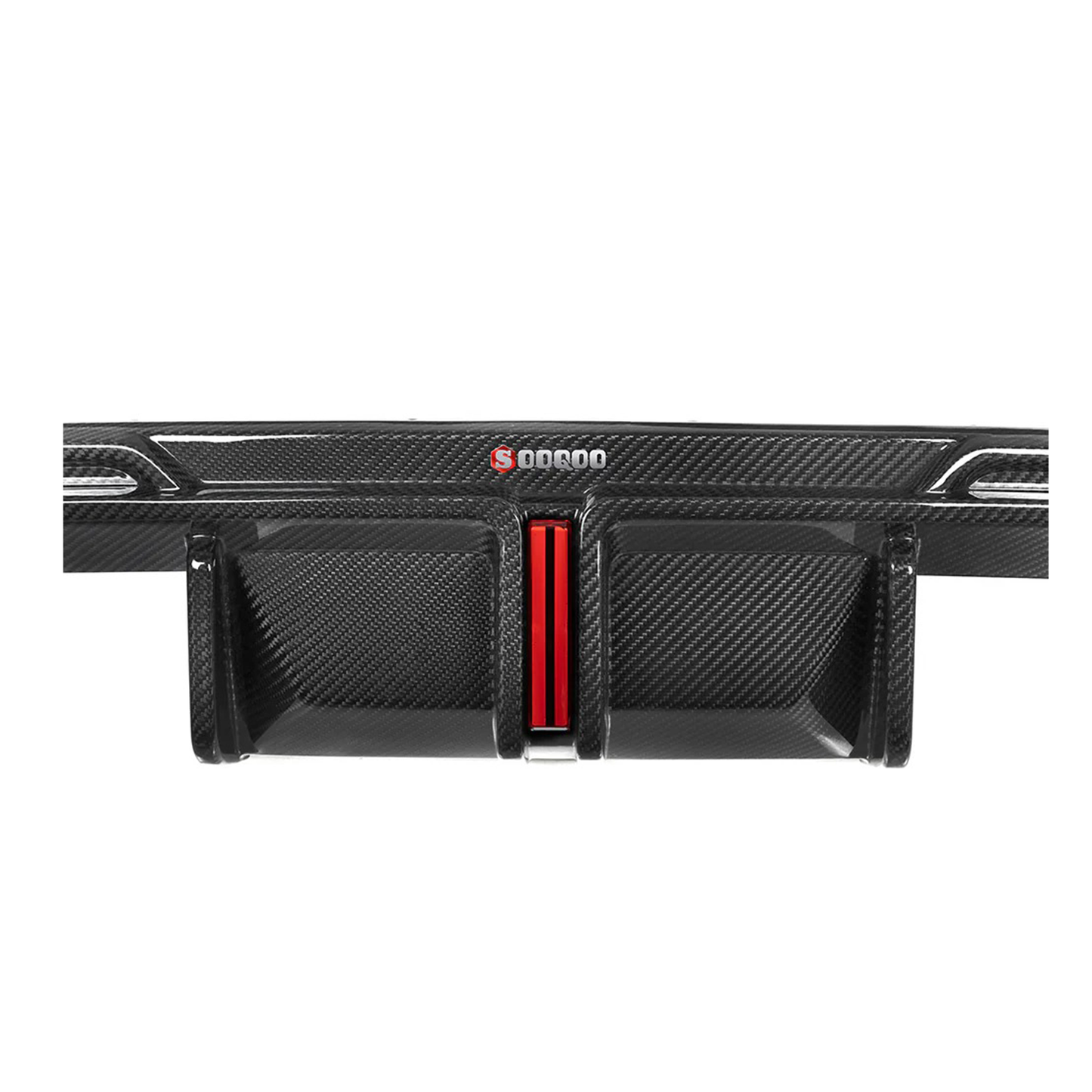 Carbon Fiber Rear Diffuser w/ Brake Light & Splitter for BMW G80 M3/G82 M4