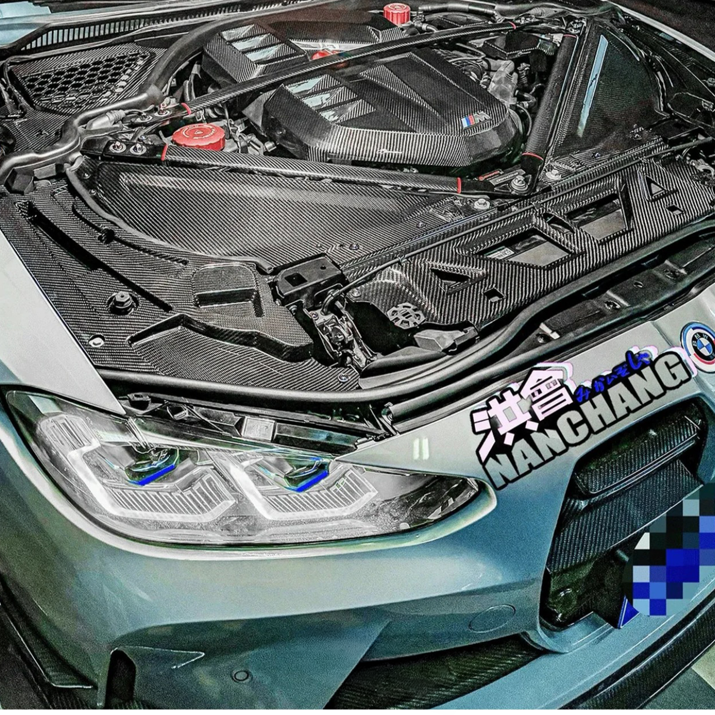 Carbon Fiber Headlamp Covers for BMW G80 M3/G82 M4/G87 M2