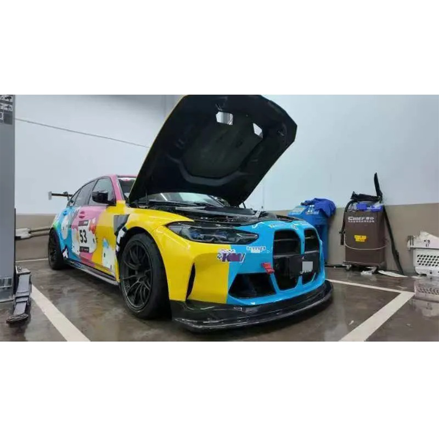 GT4 Carbon Fiber Front Lip for BMW G80 M3/G82 M4