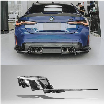 Prepreg Carbon Fiber FD Style Rear Diffuser for BMW G80 M3/G82 M4