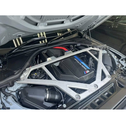 Carbon Fiber Engine Cover w/ M Stripe for BMW G80/G82/G87