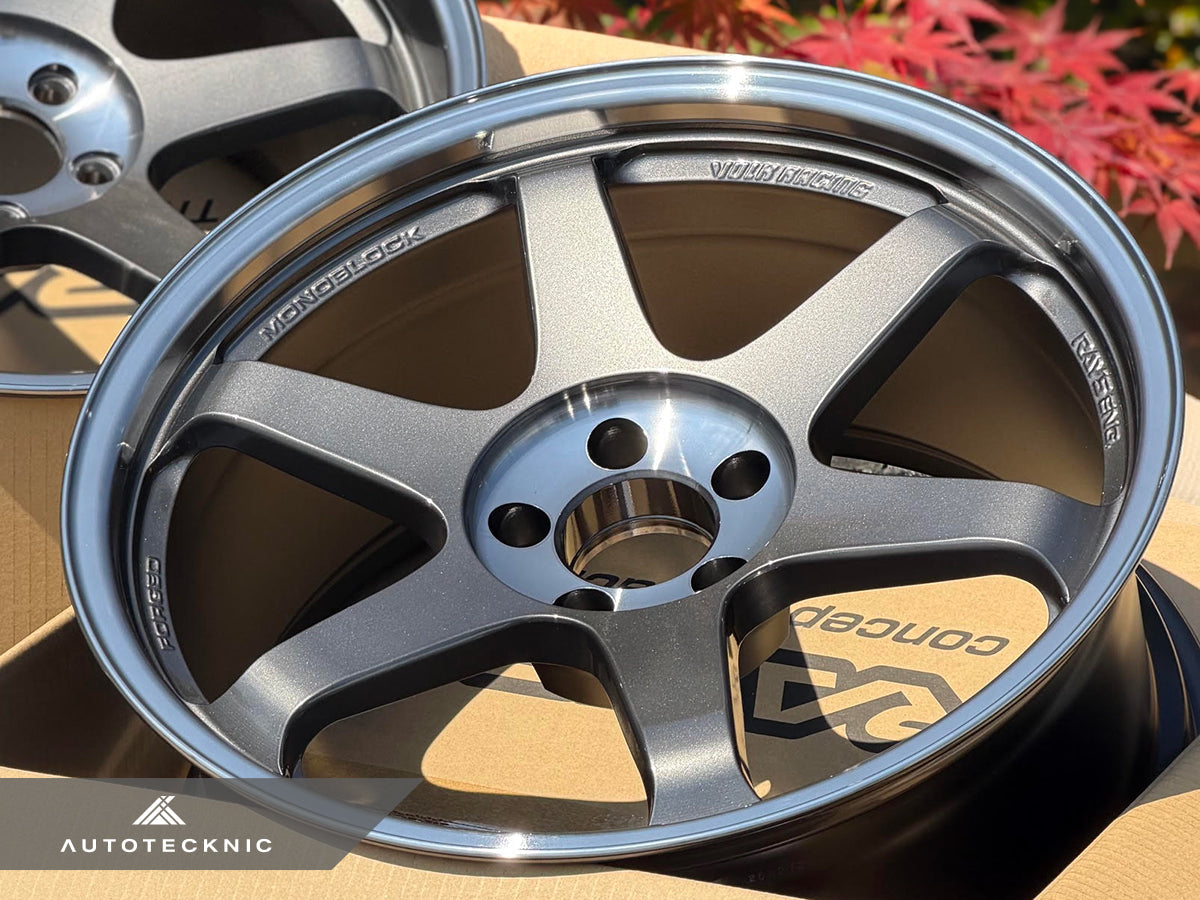 Volk Racing TE37SL 19x9.5 +22 / 19x10.5 +35 5x112 Pressed Graphite - A90 Supra / BMW G2X (Set of 4)