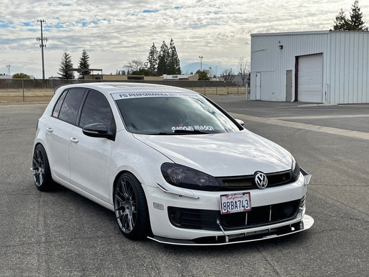 Volkswagen MK6 (2010-2014) Golf GTI Front Splitter V3 (Partial Chassis Mount)