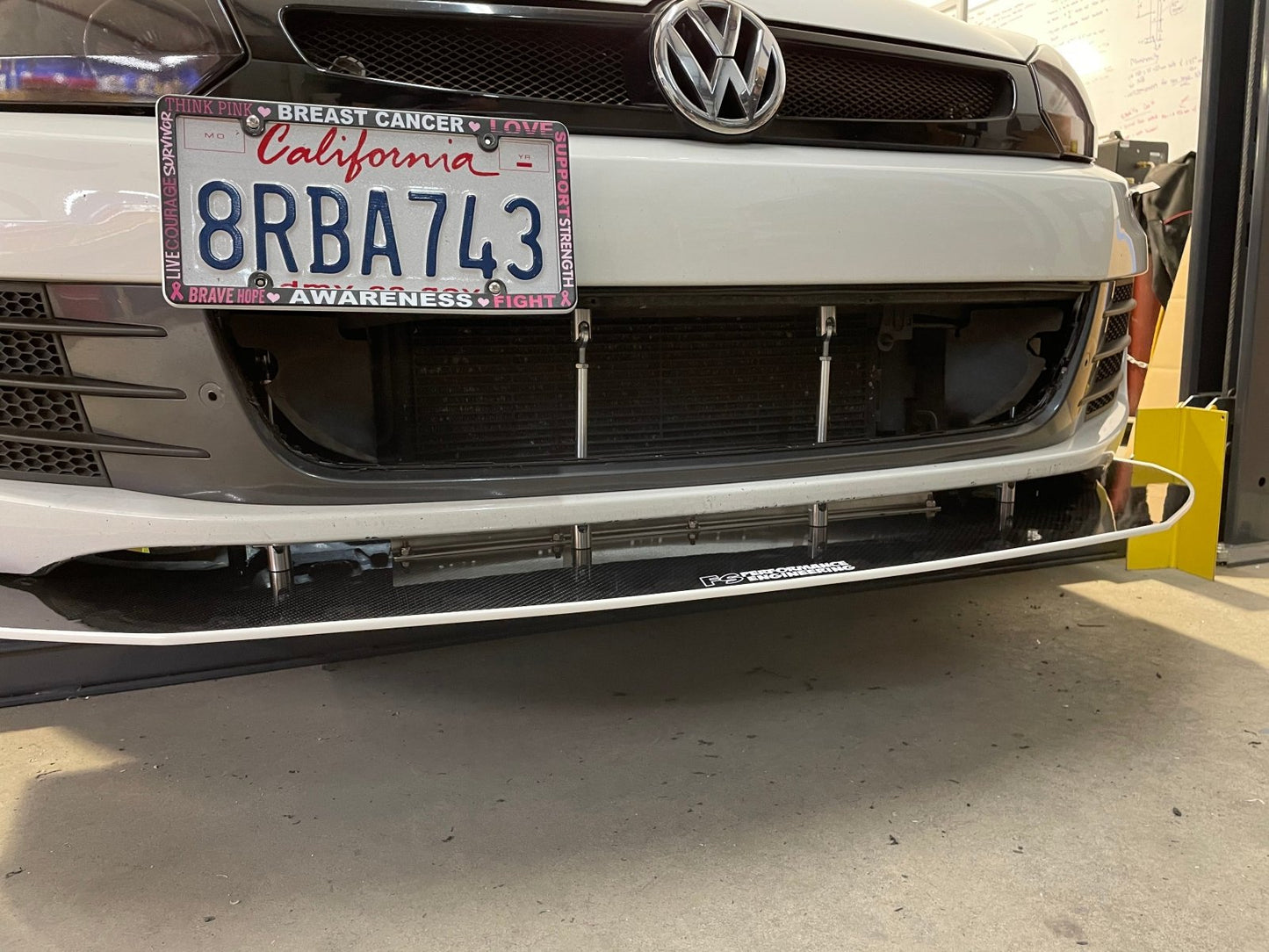 Volkswagen MK6 (2010-2014) Golf GTI Front Splitter V3 (Partial Chassis Mount)