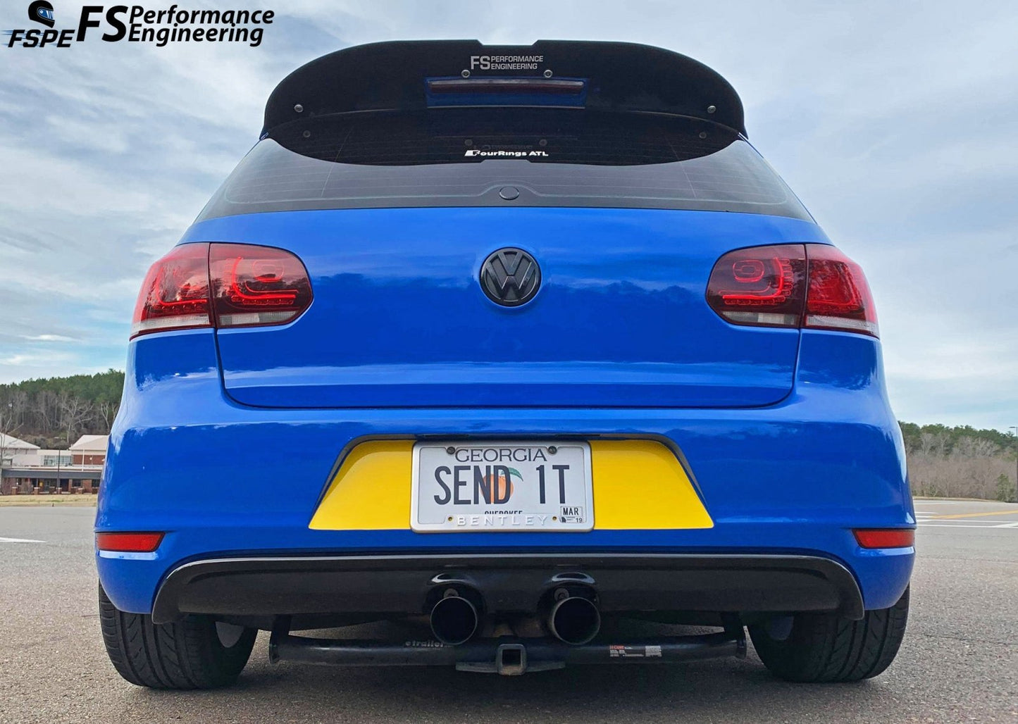 Volkswagen MK6 (2010-2014)  Golf GTI / R Rear Spoiler Extension V1 & V2